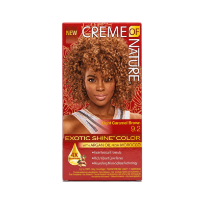 Creme Of Nature Exotic Shine Light Caramel Brown Hair Color 9.2