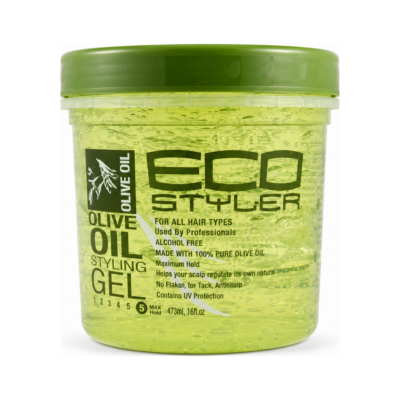 Eco Style Olive Oil Styling Gel Max Hold Alcohol free Green
