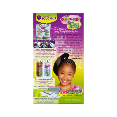 African Pride Dream Kids Olive Miracle No-Lye Relaxer for Children Coarse
