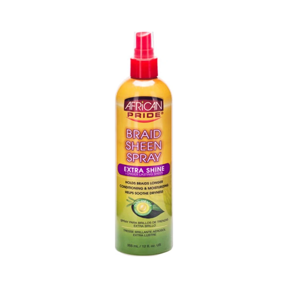 African Pride Braid Shine Spray Extra Shine - Image 2