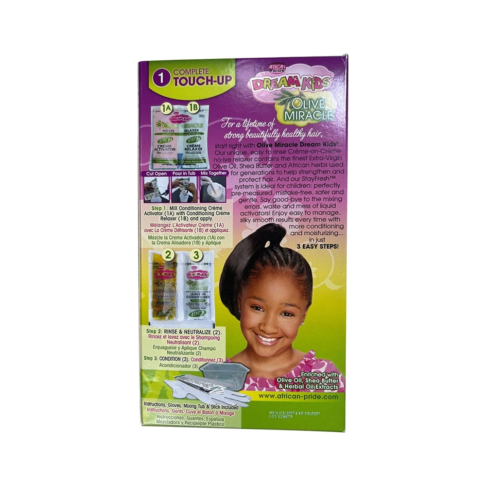 African Pride Dream Kids Olive Miracle No-Lye Relaxer for Children Coarse – Bild 2