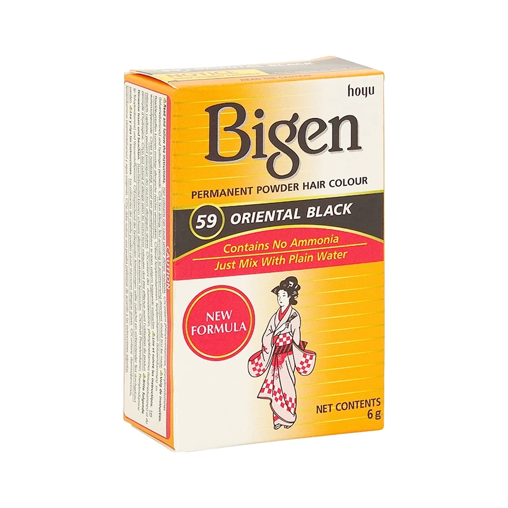 Bigen Permanent Powder Hair Colour Oriental Black – Bild 2