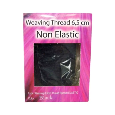 Weaving Thread Non-Elastic Black 6.5cm