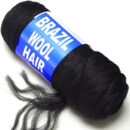 Dream Hair Brazilian Wool Hair 100% Acrylic Knitting Yarn Black 100 g