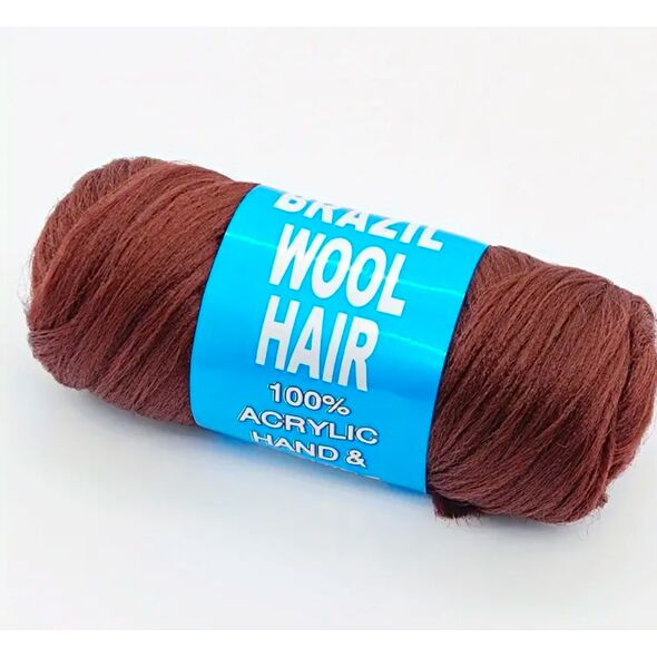 Dream Hair Brazilian Wool Hair 100% Acrylic Knitting Yarn Black 100 g (2nd listing)